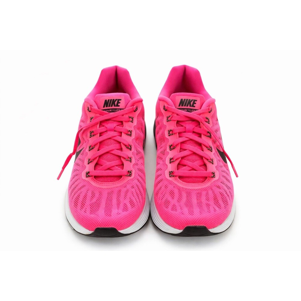 Nike LunarGlide 6 Running Shoes Pink Black Women’s Size 8.5 Athletic Sneakers